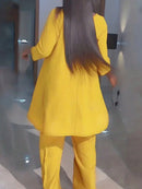 Conjunto Elegante Assimétrico Rubi