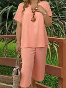 Conjunto com Manga Curta Rayra