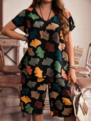 Conjunto estampado de bermuda Isabelly