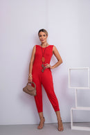 Macacão Regata Verão Casual Praia Casamento