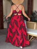 Conjunto com top e saia com fenda Regiane