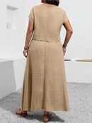 Conjunto Blusa e saia com decoração de bolso Rosana